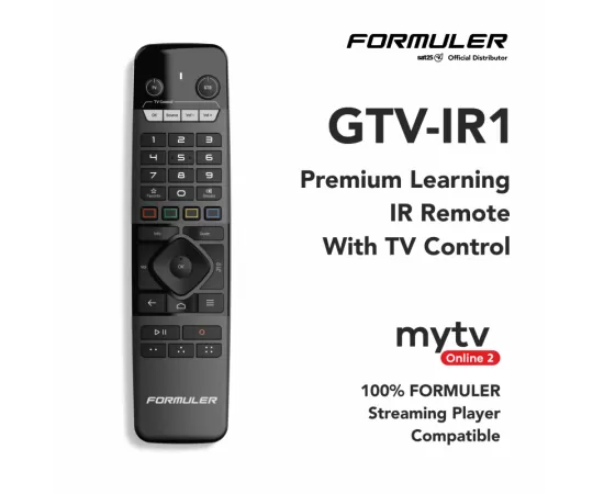 thumbnail interactive-video image 1 of BELIFE Replacement Remote Control For Formuler GTV-IR – BLF, EAN 8720257695270 1 of 3